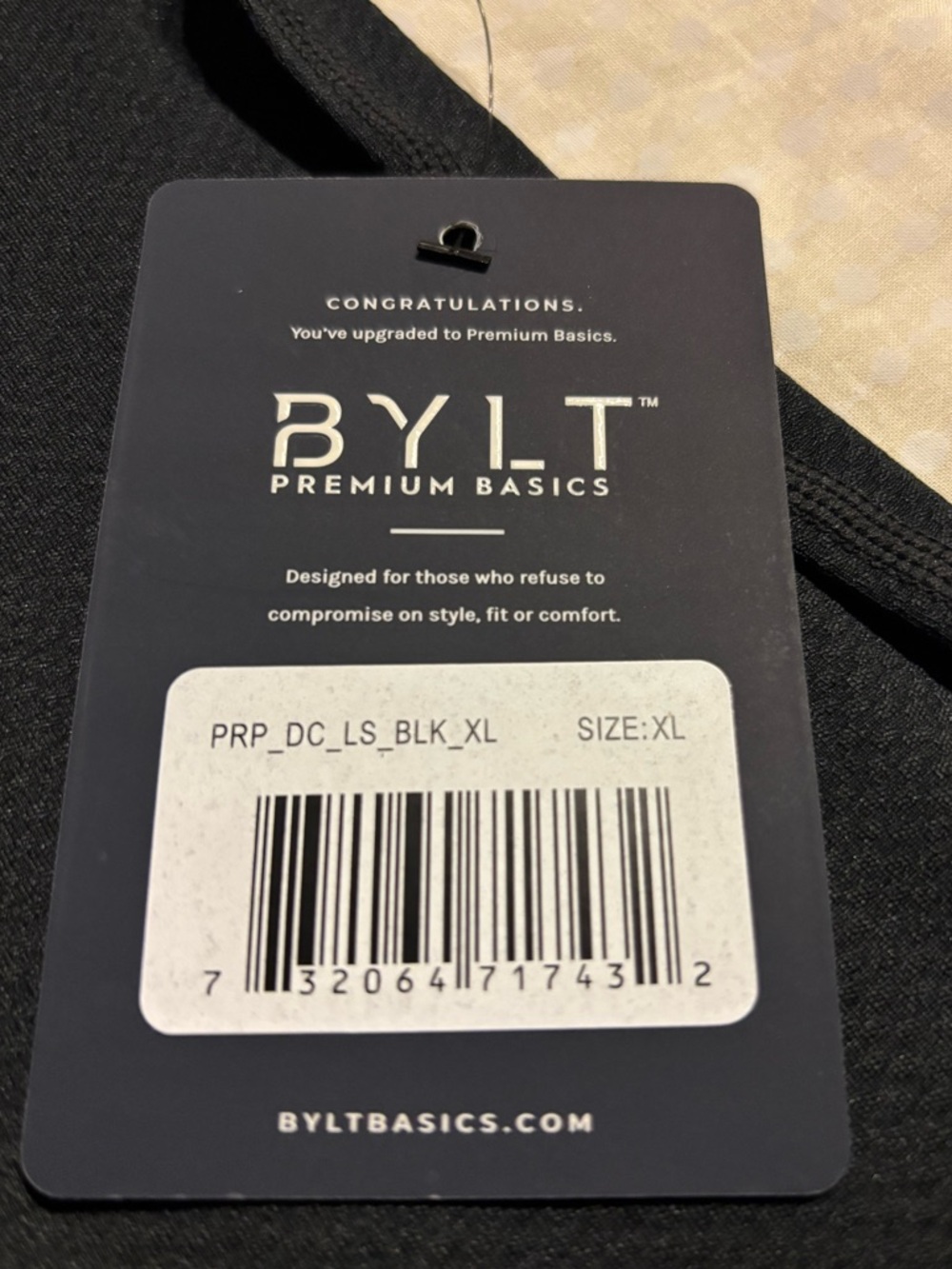 NWT BYLT Men's Lightweight Performance+ Drop-Cut Long Sleeve Shirt Size XL - Picture 2 of 8